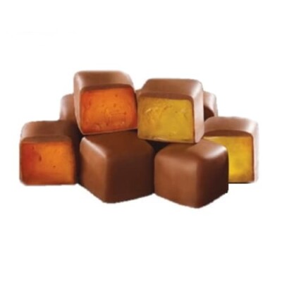 Koska Chocolate Coated Turkish Delight with Lemon and Orange Flavored 140 gr