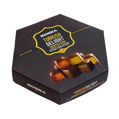 Koska Chocolate Coated Turkish Delight with Lemon and Orange Flavored 140 gr