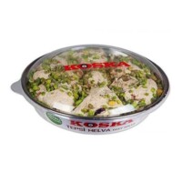 Koska Traditional Turkish Tray Halva Candy with Double Pistachio 650 gr