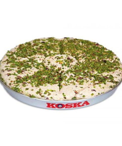 Koska Traditional Turkish Tray Halva Candy with Double Pistachio 650 gr
