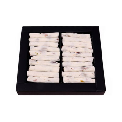 Finger Turkish Delight with Honey, Milk and Pistachio in Small Box