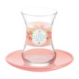 Lav Turkish Tea Glass Set Pink Love Dream (12st)