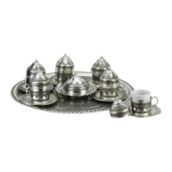 Turkish-Copper-Coffee-Set-Handcrafted-Grape-(Set-Of-6)