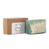 Turkish Natural Handmade Soap Orchid With Organic Zucchini Fiber