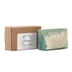 Turkish Natural Handmade Soap Orchid With Organic Zucchini Fiber