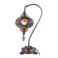 Demmex-Mosaic-desktop-multicolor-lampshade-Night-Light-nightstand-work-Table-Lamp