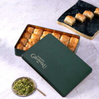 Pistachio-Baklava-In-A-Metal-Box