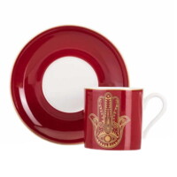 Fatima-Bonechina-Cup-Set,-2-pieces--Red