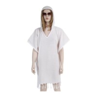 Loincloth-Dress-is-Beige-with-thin-stripes-with-a-Hoodie