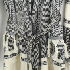 Loincloth-Robe-Hooded-Fish-Back-Striped-Black2