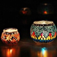 Mosaic Candle Holders