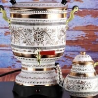 New Rose Flower Royal Electric Copper Samovar 1460