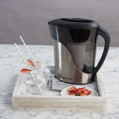 Zerowater Inox L Filtered Water Purifying Pitcher