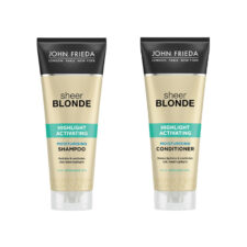 John Frieda Sheer Blonde Moisturising Shampoo 250 ml (8.45floz) and Conditioner 250 ml (8.45floz) for Lifeless and Faded Hair 250 ml (8.45floz)