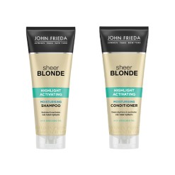 John Frieda Sheer Blonde Moisturising Shampoo 250 ml (8.45floz) and Conditioner 250 ml (8.45floz) for Lifeless and Faded Hair 250 ml (8.45floz)