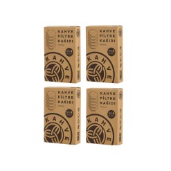 Kahve Dunyasi 80 Count Coffee Filter Paper - 4 Pieces