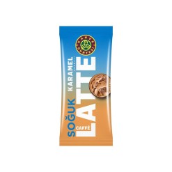 Kahve Dunyasi Caramel Flavored Iced Caffe Latte Special Series 15 gr (0.5oz) – 10 Pieces