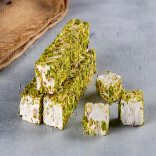 Koskeroglu coated with pistachio soft turkish delight with pistachio 1000 gr (35. 28oz)