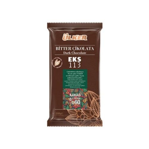 Ulker Couverture Dark Chocolate EKS 113 2500 gr (88.18oz)