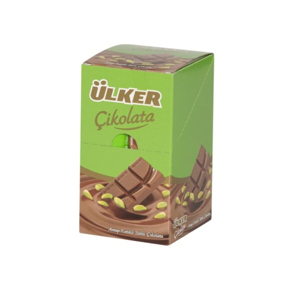 ウルケル ウルケル ミルクチョコレート ピスタチオ入り 32 gr (1.12oz