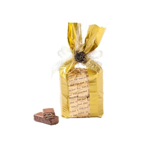 Handmade milk chocolate nostalgic wafers sekerci cafer erol