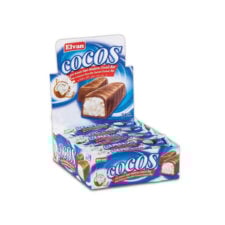 Elvan Cocos mælkeblanding chokoladeovertrukket kokosbar i æske 24 gr (0.84 oz) – 24 stykker