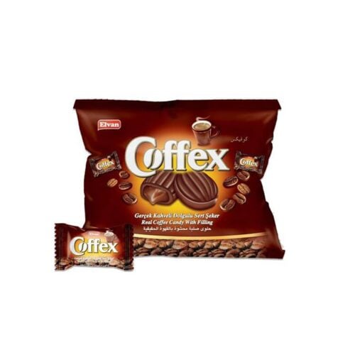 Elvan coffex coffee flavoured filled hard candy