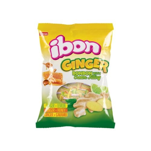 Elvan Ibon Ginger Bonbon Candy with Mixed Filled