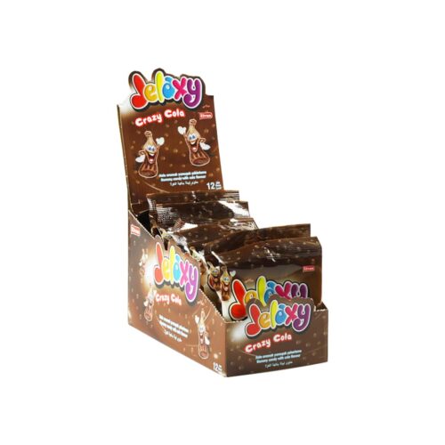 Elvan jelaxy crazy cola gummy candy with cola flavor in box 80 gr (2. 82oz) – 12 pieces