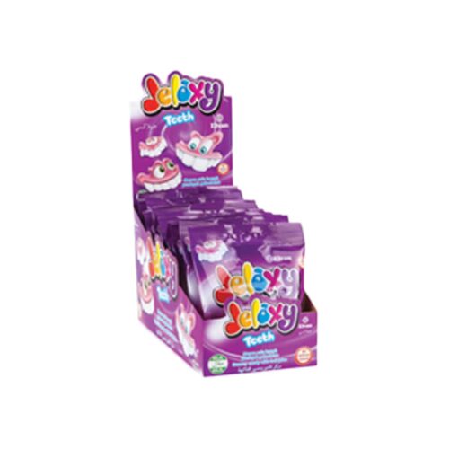Elvan jelaxy teeth gummy candy with fruit flavor in box 80 gr (2. 82oz) – 12 pieces
