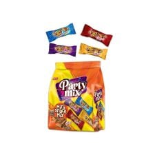 Elvan Super Party Mix Melkachtige Compound Chocolade Gecoate Karamel Nougatreep 400 gr (14.10 oz)