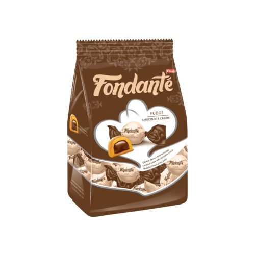 Fondante caramel fudge with chocolate cream