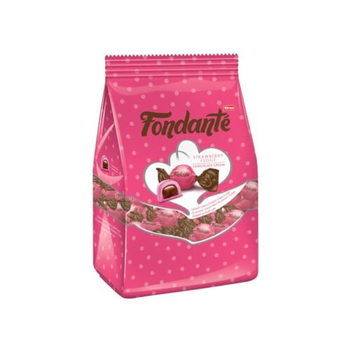 Fondante Chocolate Cream Filled Strawberry Fudge 1000 gr (35.27oz)