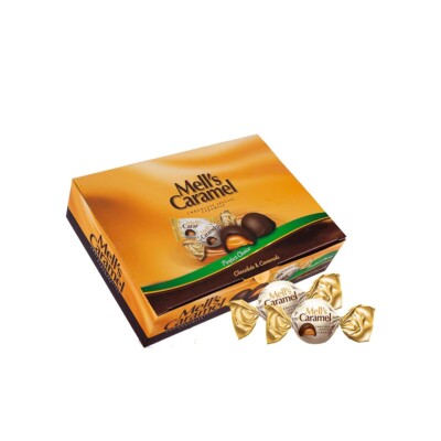 Mell's Mell's Karamel Karamel Dolgulu Sütlü Çikolata Kutusu