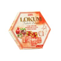 Pomegranate Flavored Turkish Delight with Pistachio Elvan 250 gr (8.82oz)