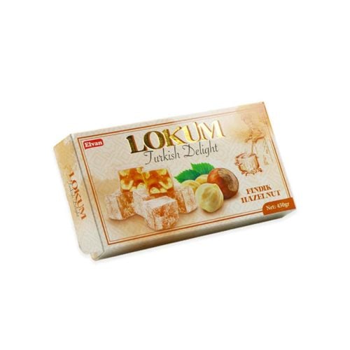 Turkish delight with hazelnut elvan - 450 gr (15. 87oz)