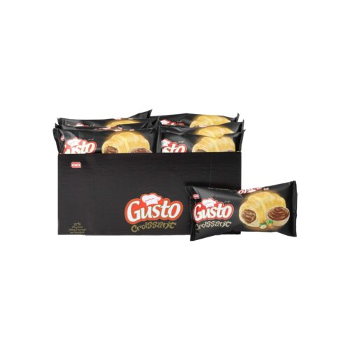 Cici Gusto Croissant with Chocolate Hazelnut Cream in Box 40 gr (1.41oz) - 20 Pieces