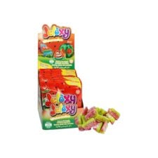 Elvan Jelaxy Wassermelonen-Gummibonbons mit Fruchtgeschmack in Schachtel 80 gr (2.82 oz) – 12 Stück
