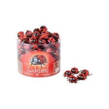 Elvan Uğur Böceği Kutuda Fındık Kremalı Sütlü Kokolin Çikolata 8 gr (0.28oz) - 100 Adet