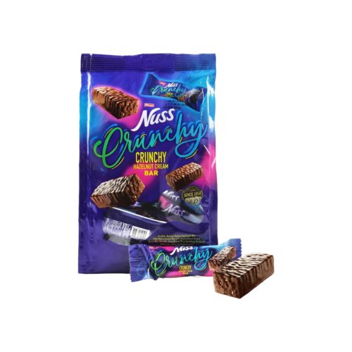 Elvan nuss crunchy bar with hazelnut cream 240 gr (8. 46oz)