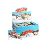 Elvan Today Aloha Chocolate Covered Cake with Marshmallow and Coconut in Box 35 gr (1.23oz) – 24 Pieces