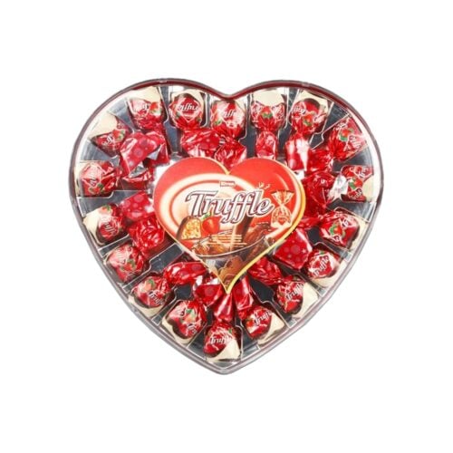 Elvan truffle stawberry flavored creamy milk chocolate with puffed rice filling in box 280 gr (9. 90oz)