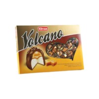 Elvan Volcano Milky Compound Chocolate with Milky Cream and Caramel in Box 300 gr (10.59oz)