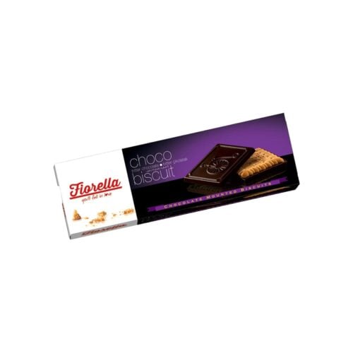 Fiorella Choco Biscuit Plain Biscuit with Dark Chocolate 102 gr (3.59oz)