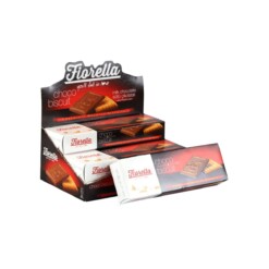 Обикновена бисквита Fiorella Choco с млечен шоколад в кутия 102 гр (3.59 унции) – 6 броя