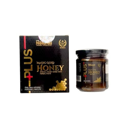 Magic gold honey plus mixed herbal paste with honey 240 gr (8. 46oz)