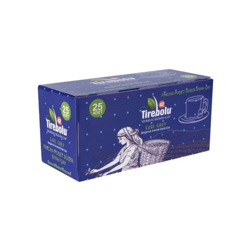 Bergamot Flavored Turkish Black Tea Bags Tirebolu - 25 Pieces