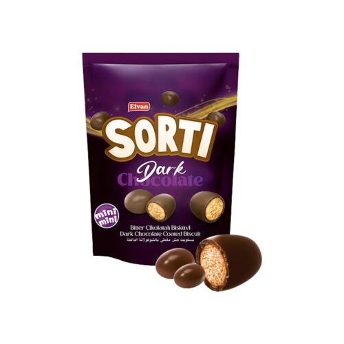 Elvan sorti dark chocolate coated biscuit 150 gr (5. 29oz)