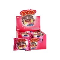 Elvan Today Cherry Bomb Milk Cream Coated Cake with Cherry Sauce in Box 50 gr (1.76oz) - 24 Pieces