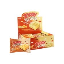 Elvan Today Cloud Beyaz Çikolatalı Kaplamalı Kek Kremalı Karamel Dolgulu Kutu 40 gr (1.41oz) – 24 Adet